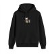 Black Hoodie With Don't Stop Meow Cat Music Print Design