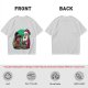 Olive T-Shirt with Santa and Thanksgiving Turkey Graphic