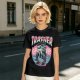Olive T-Shirt With Trashed Skateboarding Graphic Design