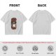 Olive graphic t-shirt with nervous raccoon and 'all of my systems nervous' text