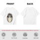 Olive T-shirt with I Don't Care Cat Graphic Print