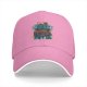Black baseball cap with 'You Go Outdoors I Have Pizza And Movies' print