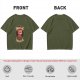 Olive t-shirt with annoyed red panda graphic and funny text