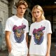 Olive Chocobo Graphic T-Shirt with Retro 80s Style Print