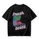 Olive T-Shirt with Fresh Beets DJ Graphic Print