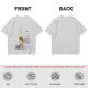 Olive Green T-Shirt with Smiling Boy in Yellow Hat Graphic
