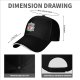 Black baseball cap with Midgar football club crest print