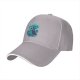 Black Baseball Cap With Turquoise Ancient Wise Man Face Art Print