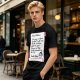 Christmas t-shirt with Santa's tariff excuse note print