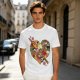 Olive T-Shirt With Heart Shaped Sushi Food Art Print