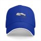 Black Baseball Cap With Tired Lying Cartoon Character Print