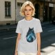 Olive T-shirt with Totoro Forest Silhouette Graphic Print