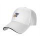 Black baseball cap with cute blue monster holding a foamy beer mug