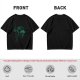 Olive Green T-Shirt With Legendary Hero Ink Splatter Art