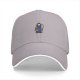 Black Baseball Cap With Cute Grim Reaper Graphic