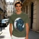 Olive T-Shirt With Glowing Dark Dragon Moon Print