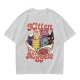 Olive graphic t-shirt with kitten nuggets print