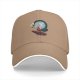 Black baseball cap with The Owl House Eda and King graphic print