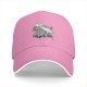 Black Baseball Cap With Detailed Monochrome Dragon Art Print