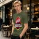 Olive T-Shirt with Jurassic Dad Dinosaur Graphic Print