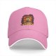 Black Baseball Cap With Mushroom Cloud Explosion Graphic Print