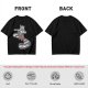 Olive graphic tee with raccoon driving car and 'Way to make bad decisions' text
