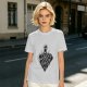Olive T-Shirt With Four Animal Crest Graphic Design