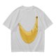 Olive Green T-Shirt With Large Banana Peel Graphic Print
