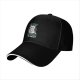 Black baseball cap with 'I Exist Without My Consent' grumpy cat print