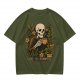 Skeleton with Coffee and Plants T-Shirt Graphic