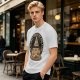 Olive T-Shirt With The Secret Order Of The Pizza All-Seeing Eye Print