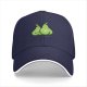 Black Baseball Cap With Funny Cartoon Pears Graphic