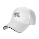Black baseball cap with 'More Coffee!' monster graphic print