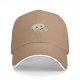 Black Baseball Cap With Cute Cartoon Character Holding A Tube Print