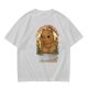 Olive t-shirt with cute capybara 'I'm capy-pletely fine' graphic