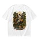 Skeleton with Coffee and Plants T-Shirt Graphic