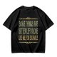 Olive t-shirt with humorous 'some things are better left alone' print