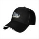 Black baseball cap with sleeping koala and 'nap' graphic