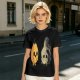 Olive T-Shirt With Surprised Flame and Burnt Ghost Character Art