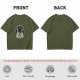 Olive Astronaut Coffee T-Shirt With Space Themed Graphic