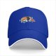 Black Baseball Cap With Cute Koi Fish Water Splash Artwork