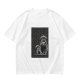 Olive green graphic tee with Totoro family illustration