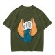 Olive T-Shirt With Funny Fortune Cookie 'Nope Not Today' Print