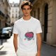 Olive T-Shirt With Swirled Heart Fruit Graphic Print