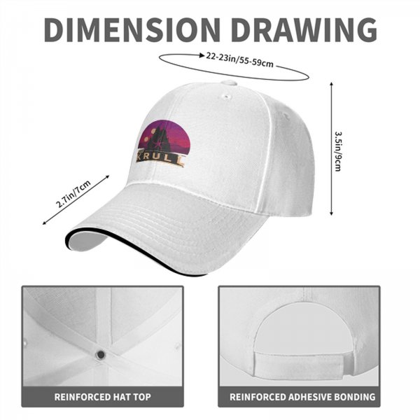 Visit Krull Themed Black Baseball Cap