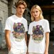 Anime Mecha Robot Ramen Bowl Graphic T-Shirt