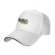 Black baseball cap with cute frog holding 'Don't mess with me' sign