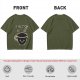 Olive Glitch Coffee Themed Graphic T-Shirt