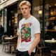Olive T-shirt with He-Man and Battle Cat Graphic Print