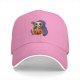 Black baseball cap with grim reaper eating pumpkin ramen graphic